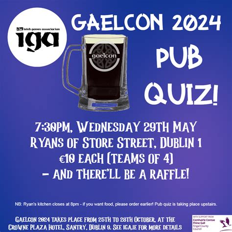 pub quiz wednesday.